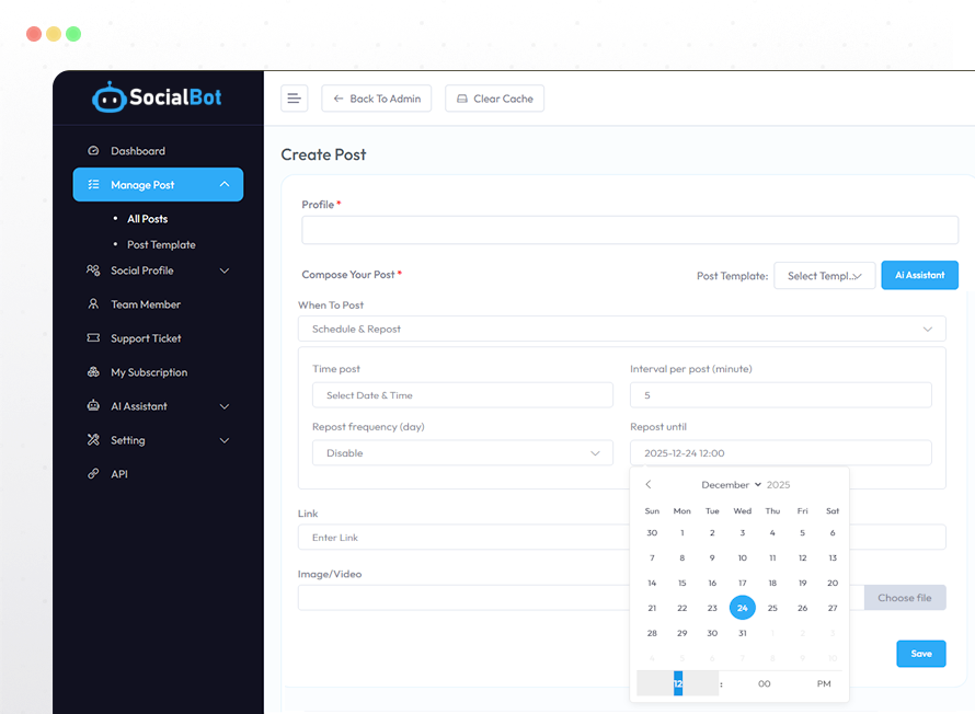 Post Scheduling Made Easy